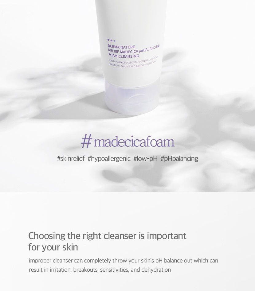 celimax - Derma Nature Relief Madecica pH Balancing Foam Cleansing - Gallery 2