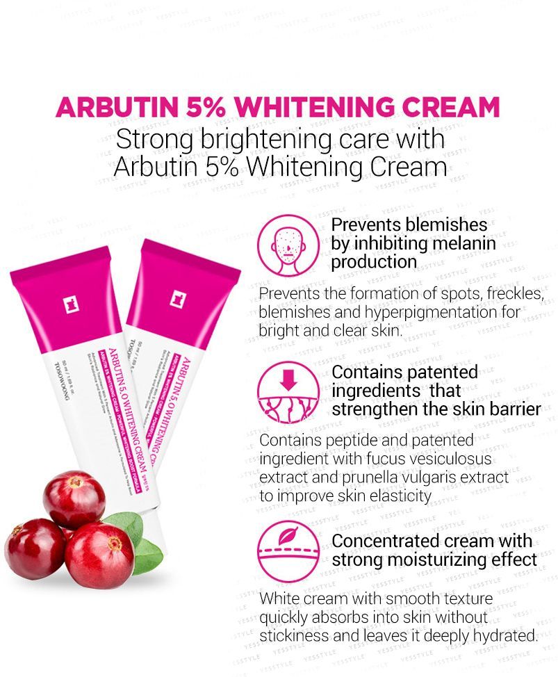TOSOWOONG - Arbutin 5% Whitening Cream 50g - Gallery 9