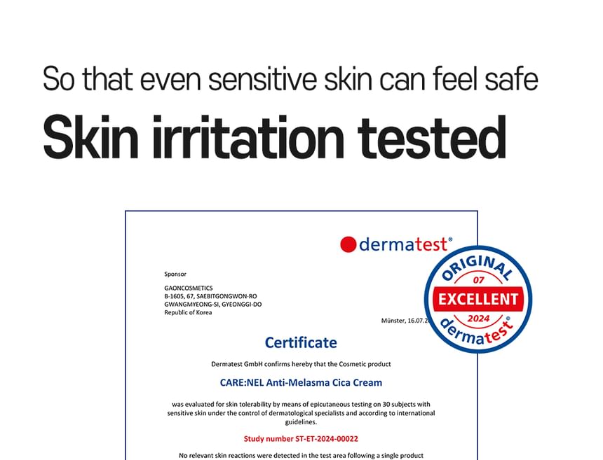 CARE:NEL - Anti-Melasma Cica Cream 40ml - Gallery 5