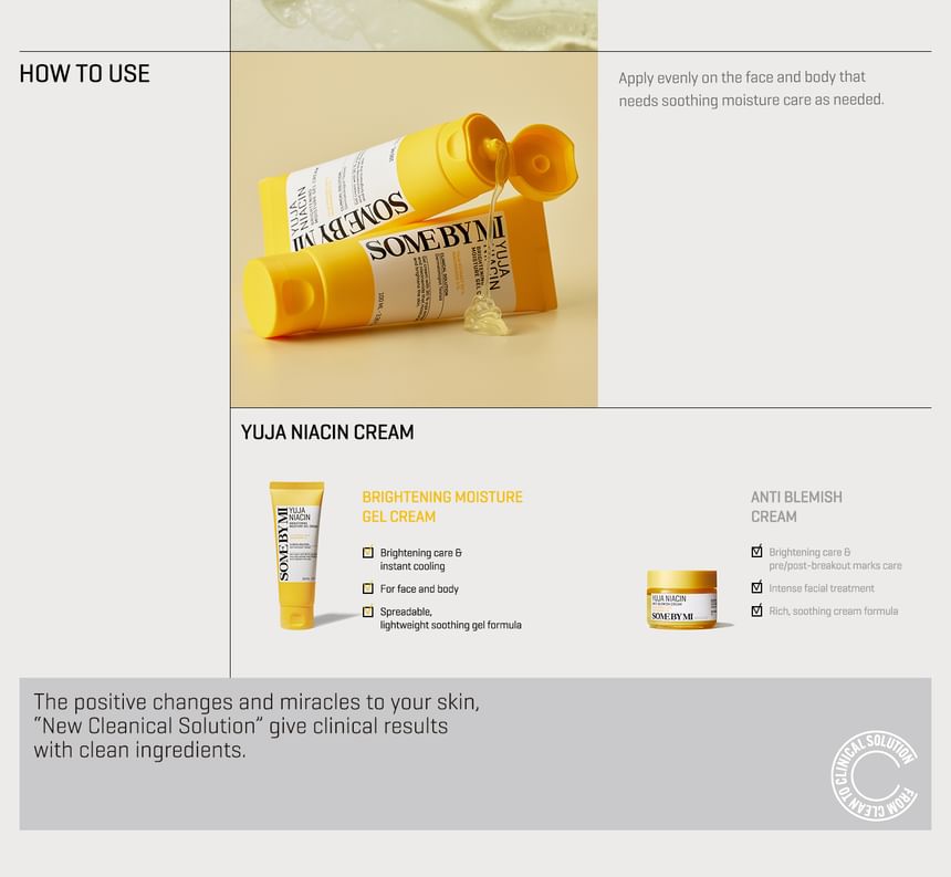 SOME BY MI - Yuja Niacin Brightening Moisture Gel Cream - Gallery 5