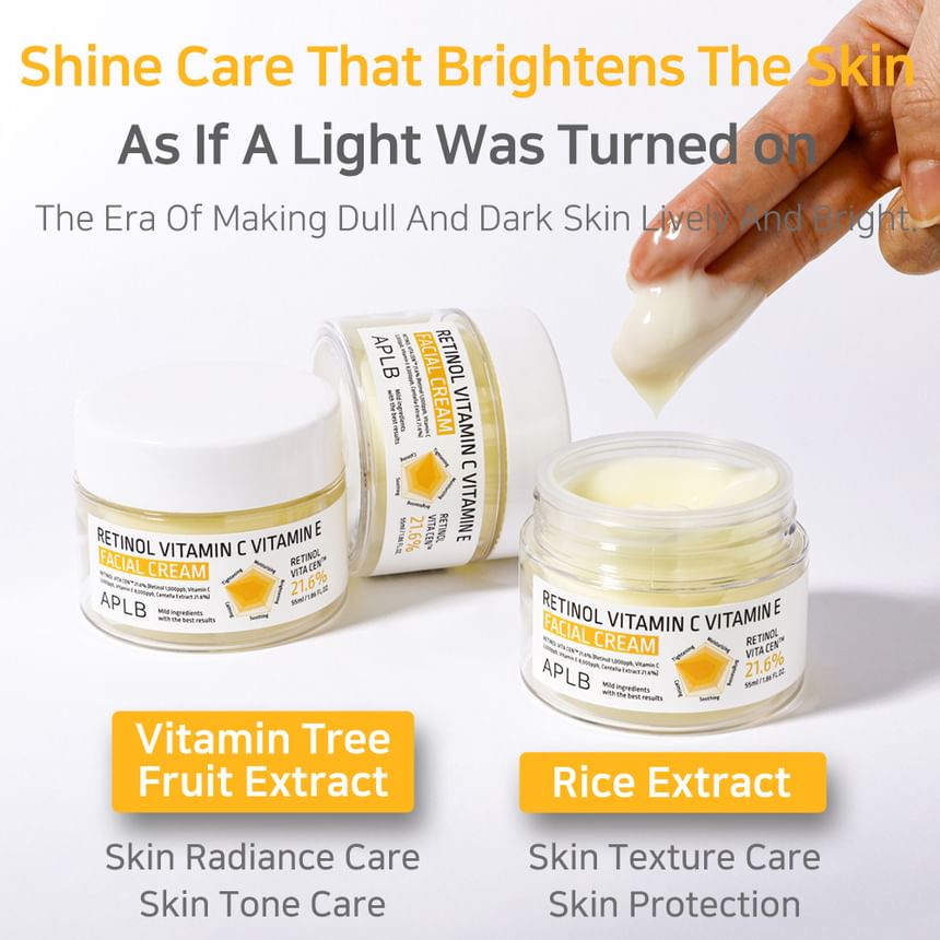 APLB - Retinol Vitamin C Vitamin E Facial Cream - Gallery 12