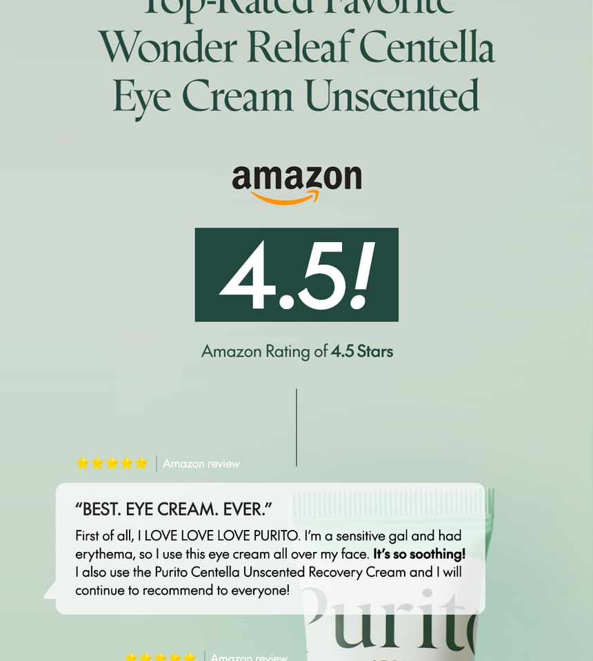 Purito SEOUL - Wonder Releaf Centella Eye Cream Unscented 30ml - Gallery 4