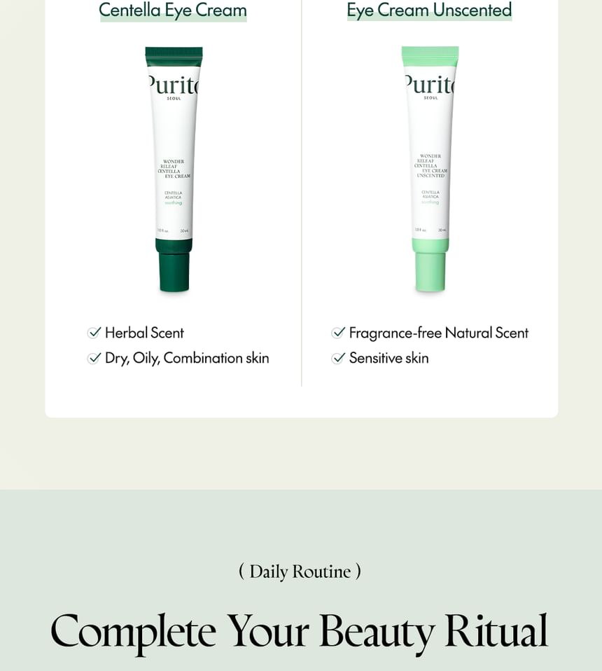 Purito SEOUL - Wonder Releaf Centella Eye Cream Unscented 30ml - Gallery 17