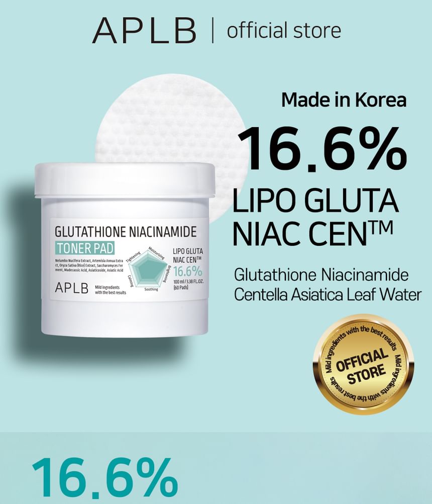 APLB - Glutathione Niacinamide Toner Pad - Gallery 1