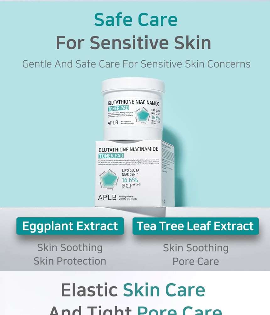 APLB - Glutathione Niacinamide Toner Pad - Gallery 13