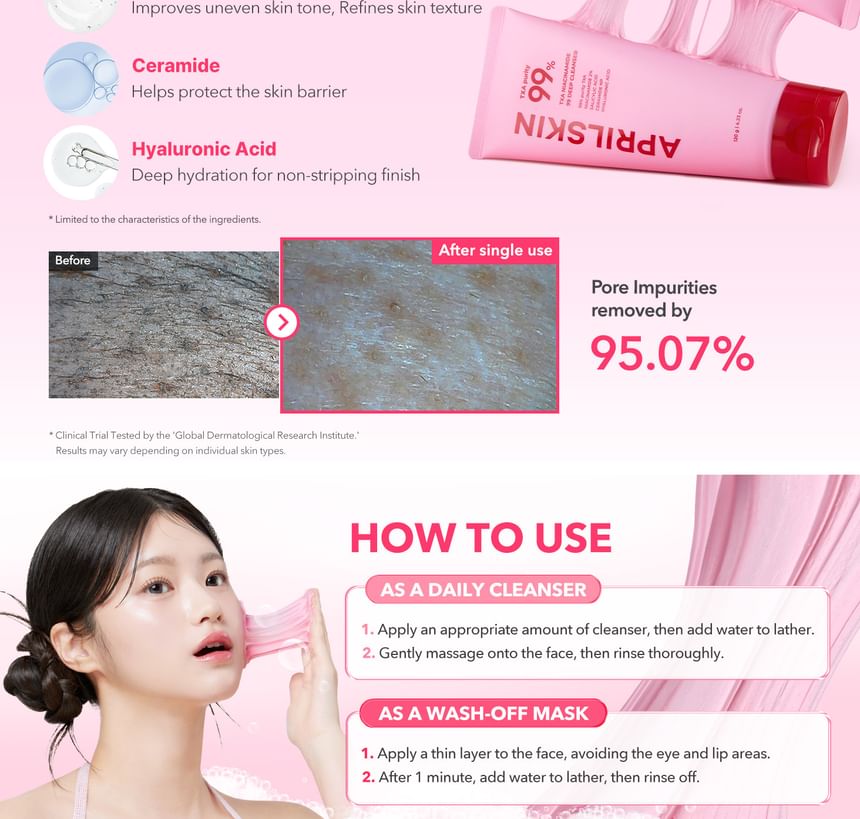 APRILSKIN - TXA Niacinamide 99 Deep Cleanser - Gallery 3