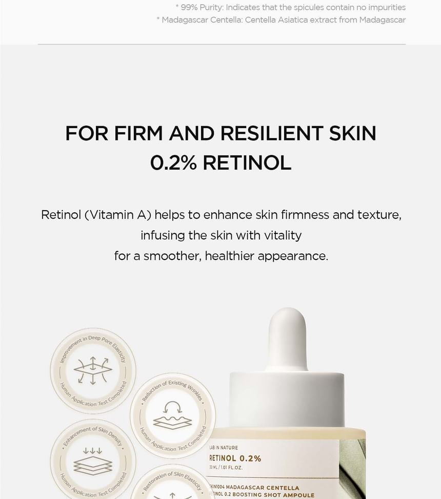 SKIN1004 - Lab in Nature Madagascar Centella Retinol 0.2 Boosting Shot Ampoule - Gallery 5