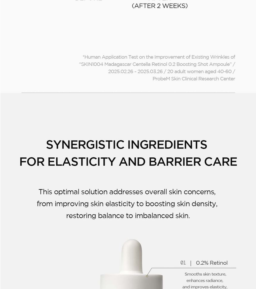 SKIN1004 - Lab in Nature Madagascar Centella Retinol 0.2 Boosting Shot Ampoule - Gallery 17