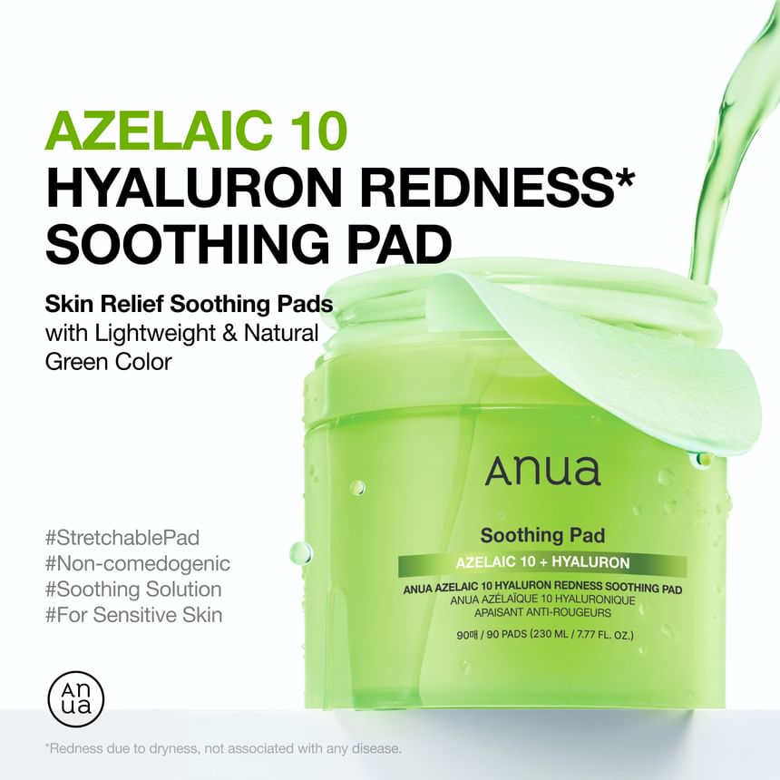 Anua - Azelaic 10 Hyaluron Redness Soothing Pad - Gallery 1