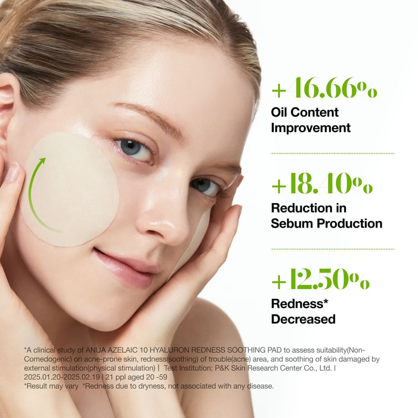 Anua - Azelaic 10 Hyaluron Redness Soothing Pad - Gallery 3