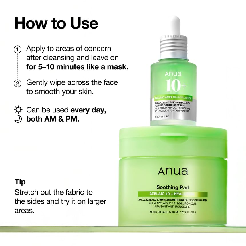 Anua - Azelaic 10 Hyaluron Redness Soothing Pad - Gallery 6
