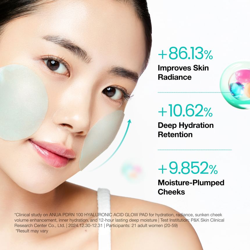 Anua - PDRN 100 Hyaluronic Acid Glow Pad - Gallery 3