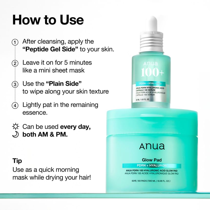 Anua - PDRN 100 Hyaluronic Acid Glow Pad - Gallery 6