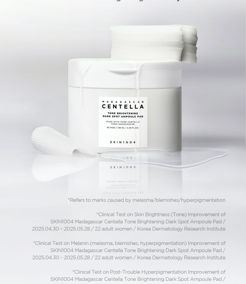 SKIN1004 - Madagascar Centella Tone Brightening Dark Spot Ampoule Pad - Gallery 3