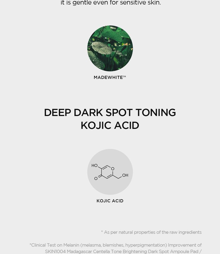 SKIN1004 - Madagascar Centella Tone Brightening Dark Spot Ampoule Pad - Gallery 8