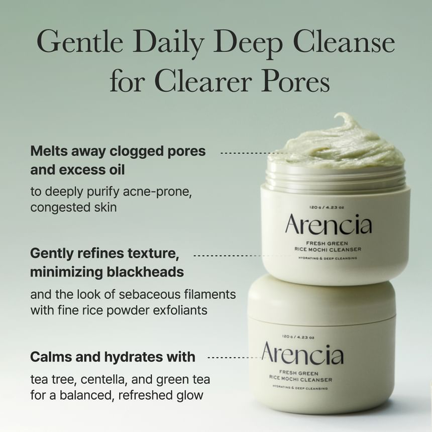 Arencia - Fresh Green Rice Mochi Cleanser - Gallery 3