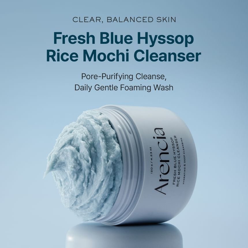 Arencia - Fresh Blue Hyssop Rice Mochi Cleanser - Gallery 1