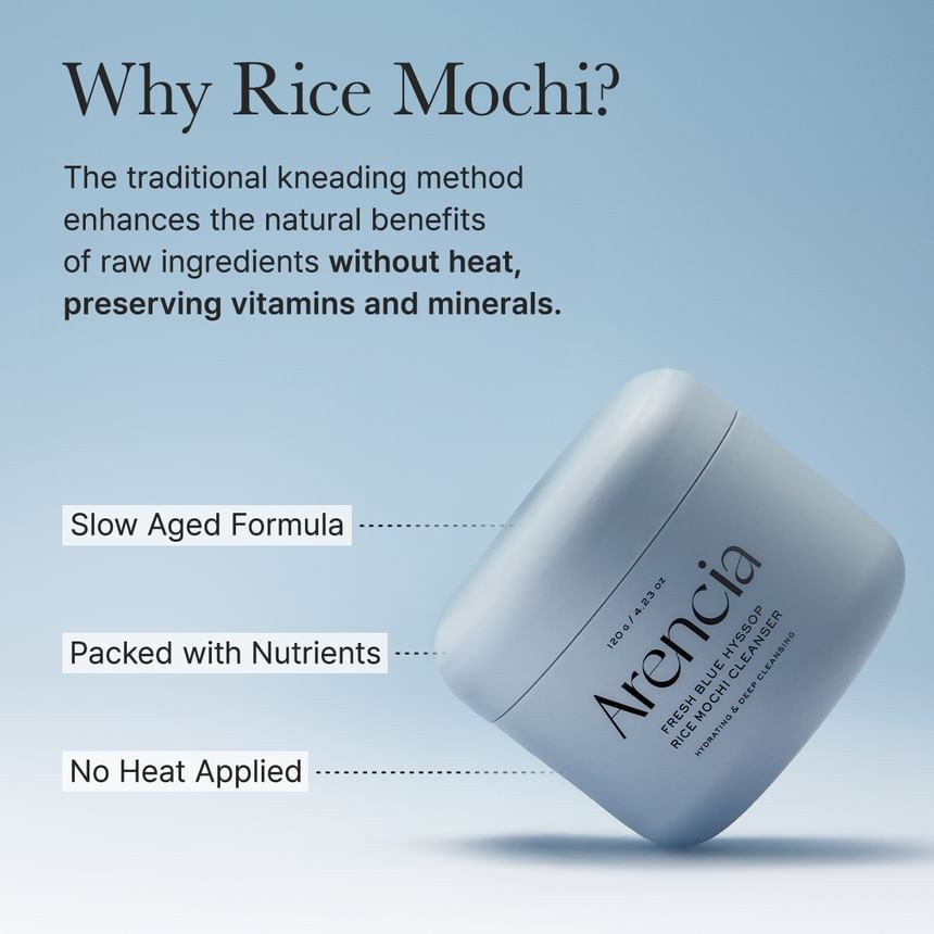 Arencia - Fresh Blue Hyssop Rice Mochi Cleanser - Gallery 8
