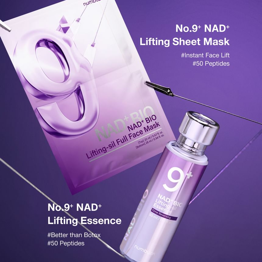 numbuzin - No.9 NAD Bio Lifting-sil Full Face Mask (1Sheet) - Gallery 8
