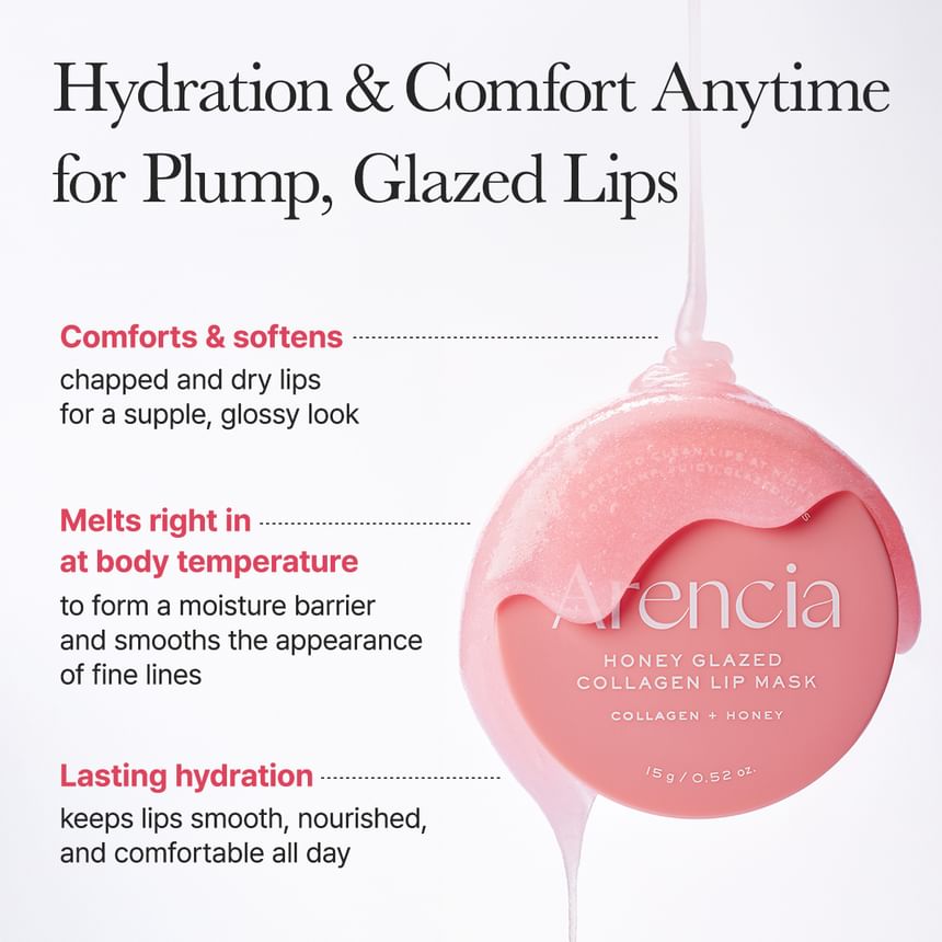 Arencia - Honey Glazed Collagen Lip Mask - Gallery 3