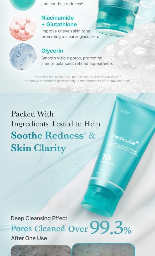 medicube - Azelaic Acid Niacinamide Deep Clean Foam Cleanser - Gallery 2