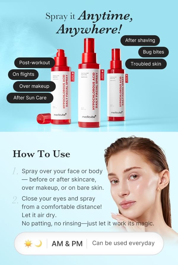 medicube - Hypochlorous Acid Daily Facial Spray - Gallery 6