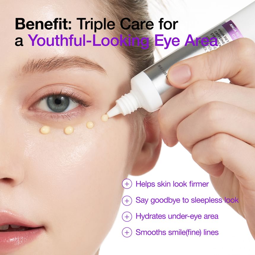 Anua - Retinol 0.1 Caffeine Revitalizing Eye Cream - Gallery 3