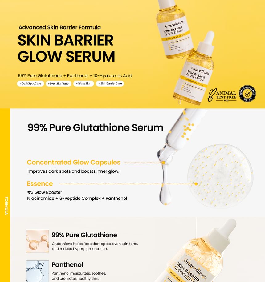 ongredients - Skin Barrier Glow Serum 50ml - Gallery 1