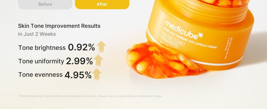 medicube - Kojic Acid Turmeric Vita Capsule Cream - Gallery 4