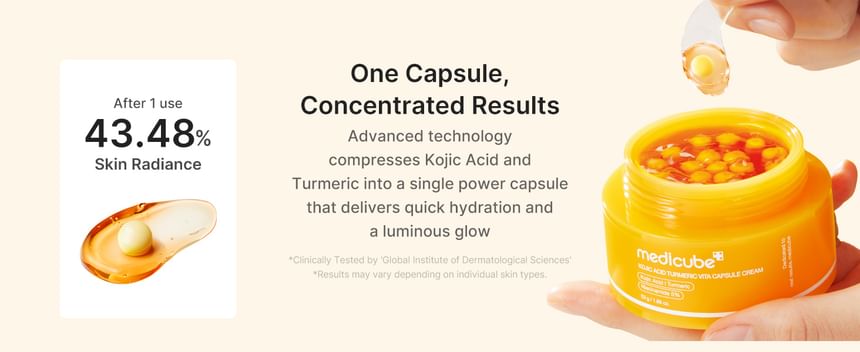 medicube - Kojic Acid Turmeric Vita Capsule Cream - Gallery 6