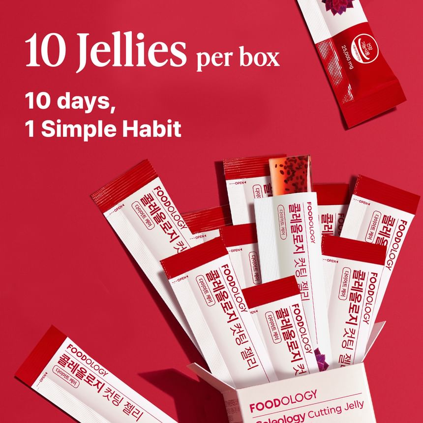 FOODOLOGY - Coleology Cutting Jelly [25g x 10 sticks] - Gallery 10