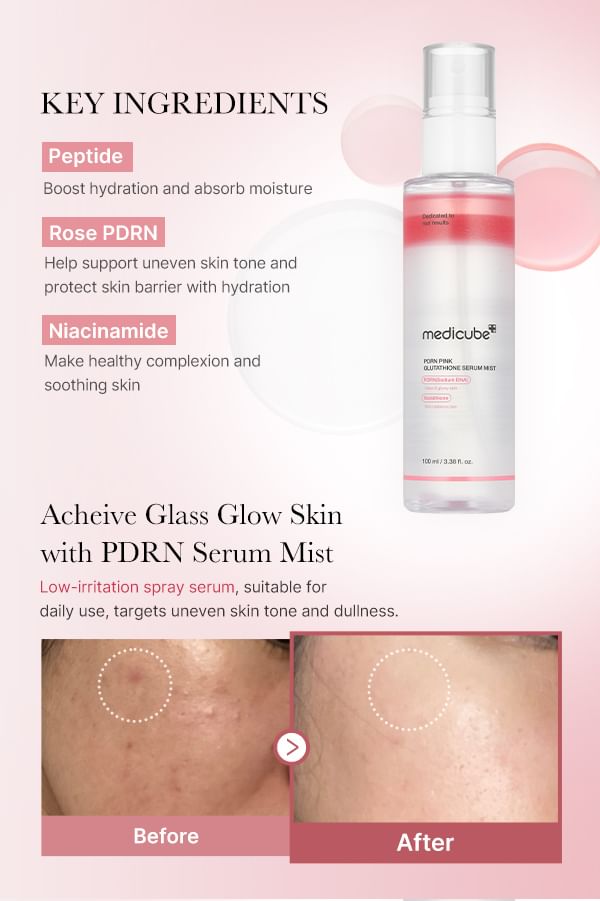 medicube - PDRN Pink Glutathione Serum Mist - Gallery 2