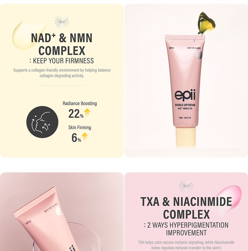 epii - Double Up Cream NAD+ NMN & TXA 50ml - Gallery 3