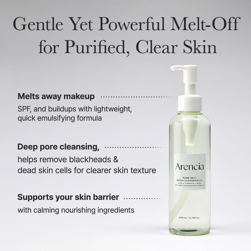 Arencia - Pore Melt Mochi Cleansing Oil 200ml - Gallery 4