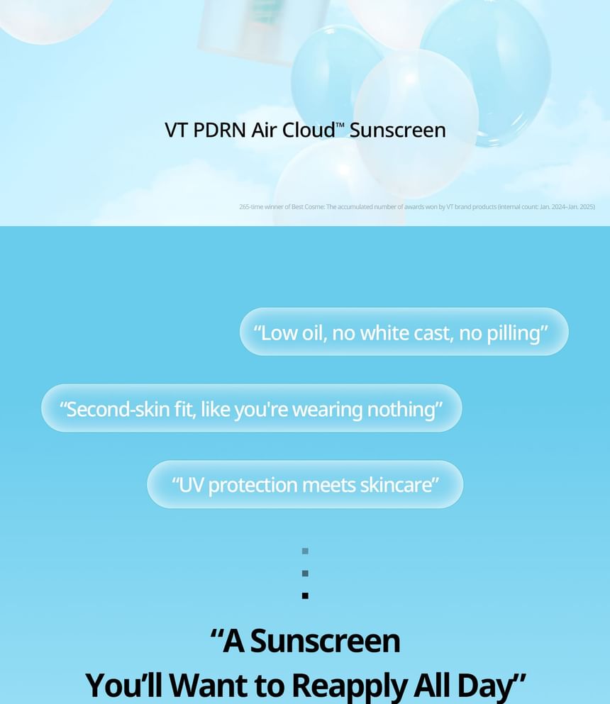 VT - PDRN Air Cloud Sunscreen - Gallery 2