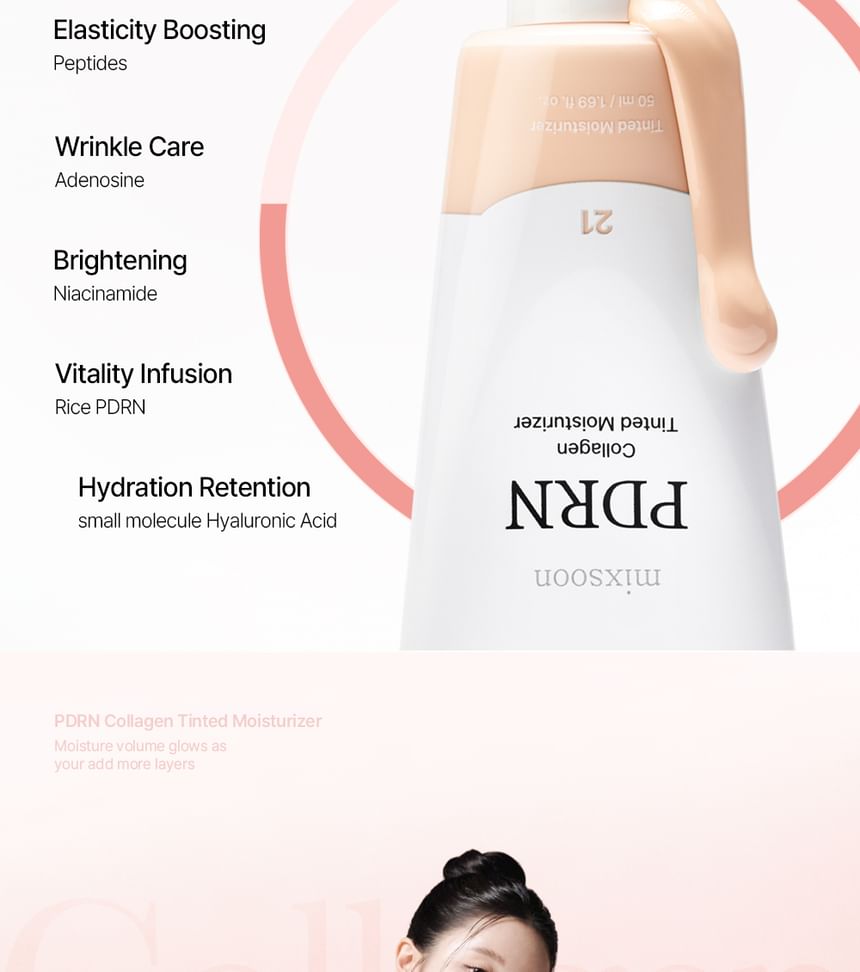mixsoon - PDRN Collagen Tinted Moisturizer - 10 Colors - Gallery 12