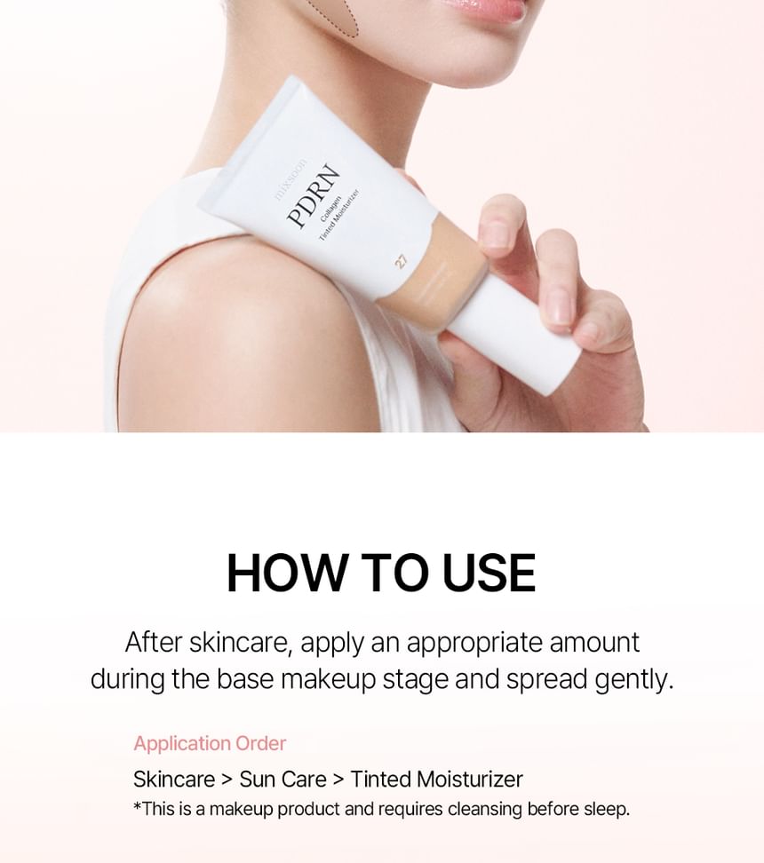 mixsoon - PDRN Collagen Tinted Moisturizer - 10 Colors - Gallery 24