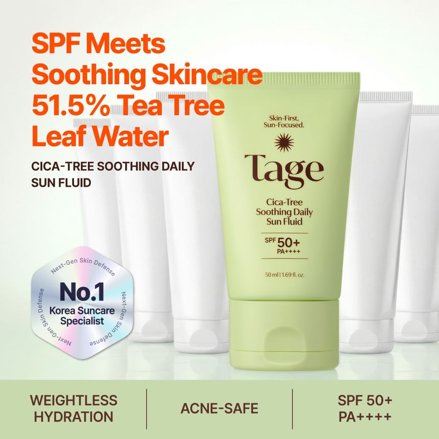 Tage - Cica-Tree Soothing Daily Sun Fluid 50ml - Gallery 2