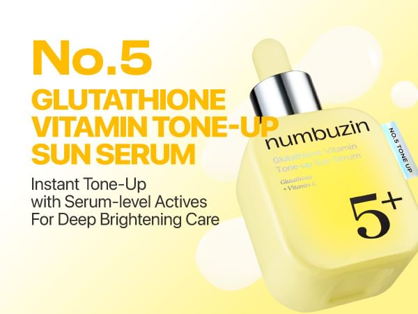 numbuzin - No.5 Glutathione Vitamin Tone-up Sun Serum - Gallery 1