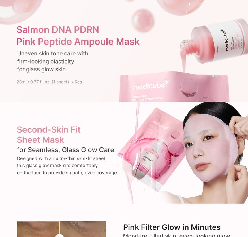 medicube - PDRN Pink Peptide Serum Mask - Gallery 1