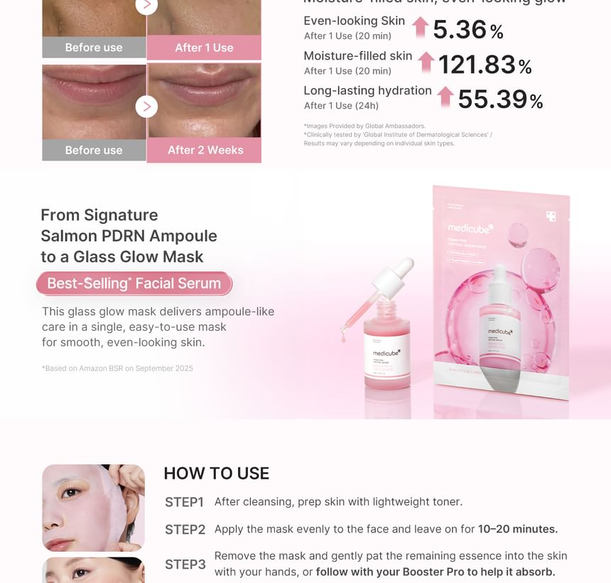 medicube - PDRN Pink Peptide Serum Mask - Gallery 2