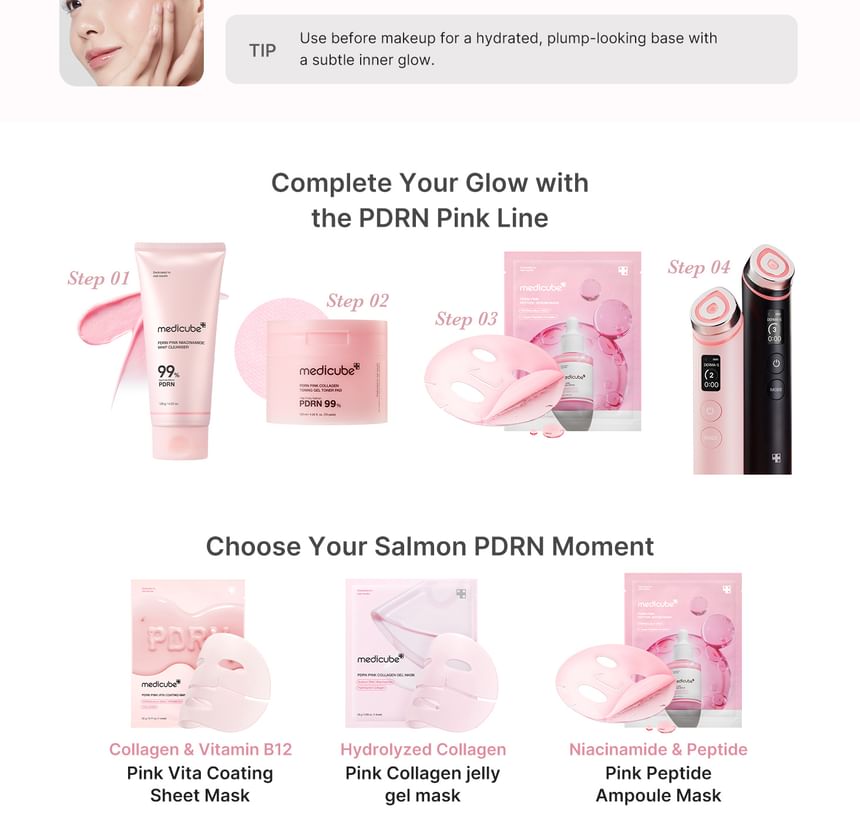 medicube - PDRN Pink Peptide Serum Mask - Gallery 3