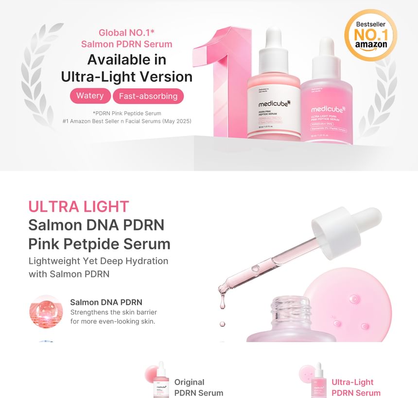 medicube - Ultra Light PDRN Pink Peptide Serum - Gallery 1