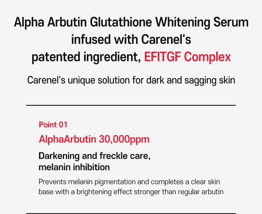 CARE:NEL - Derma Alpha Arbutin Glutathione Whitening Cream 45ml - Gallery 5