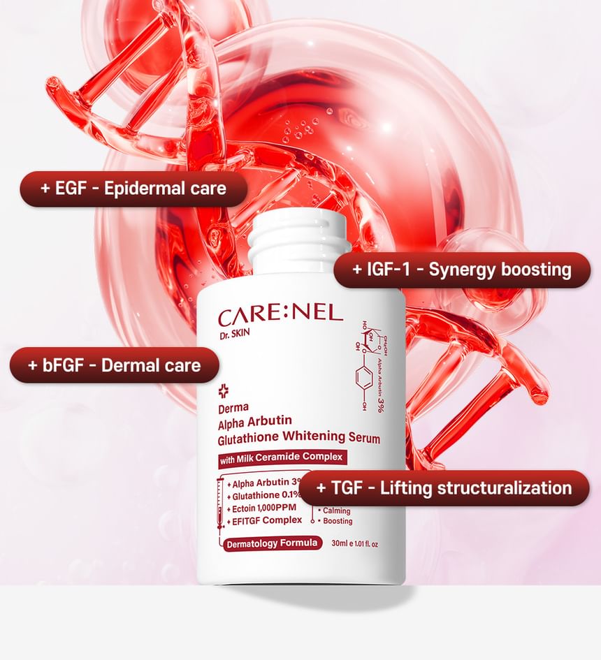 CARE:NEL - Derma Alpha Arbutin Glutathione Whitening Cream 45ml - Gallery 24