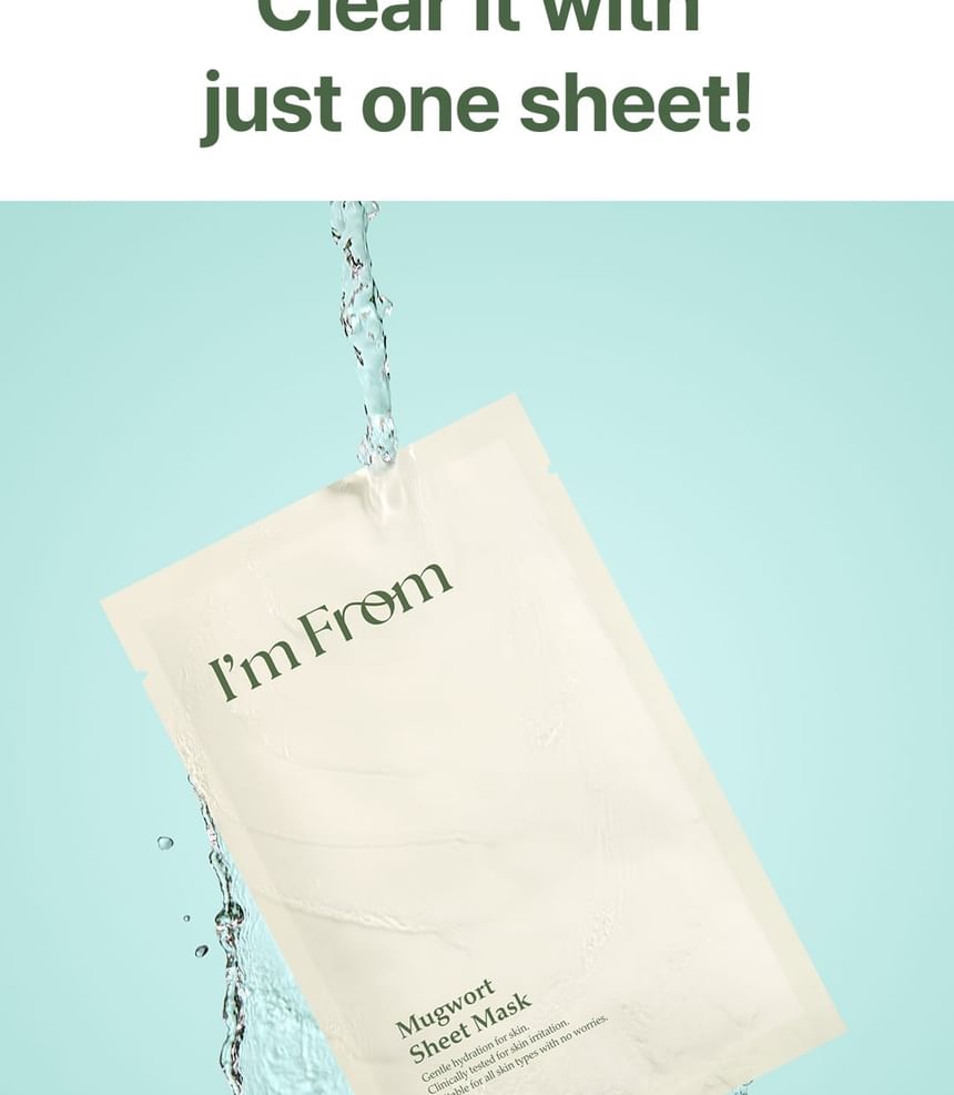I'm from - Mugwort Sheet Mask - Gallery 8