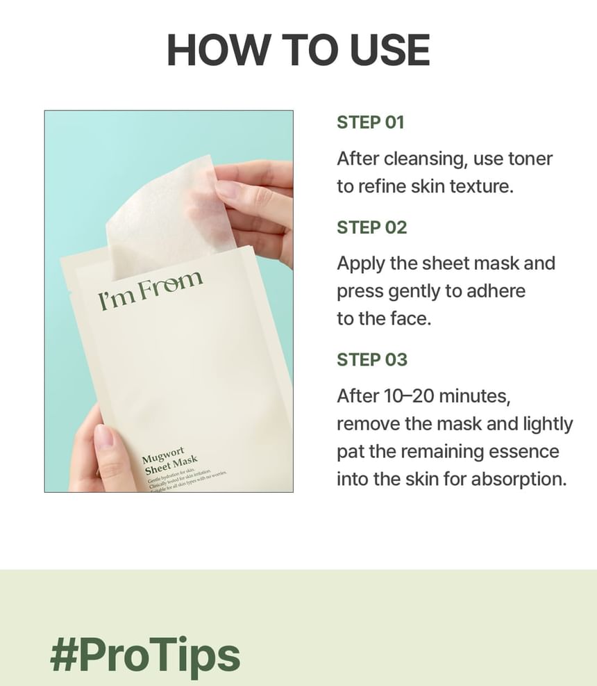 I'm from - Mugwort Sheet Mask - Gallery 23