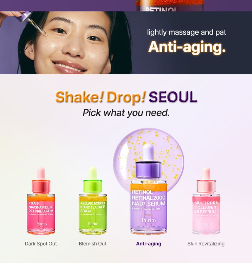 Purito SEOUL - Retinol Retinal 2000 NAD+ Serum - Gallery 5