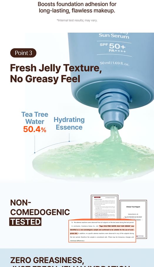 Tage - Cica-Tree Water Jelly Sun Serum 50ml - Gallery 7