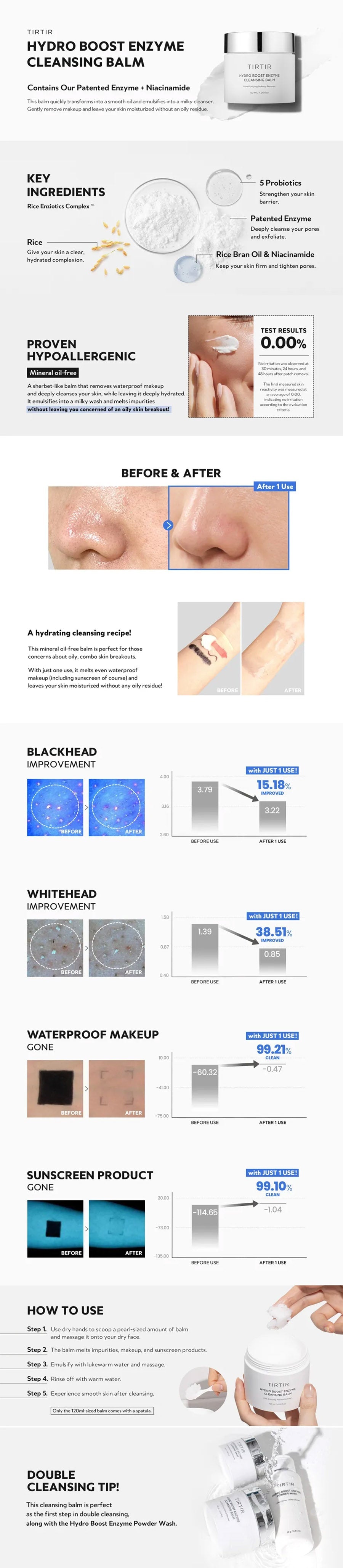 TIRTIR - Hydro Boost Enzyme Cleansing Balm - Gallery 1